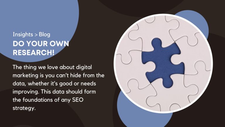 Do your own research! Why a decent plan is a key part of your SEO strategy